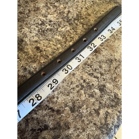 Vintage Coach Belt Womens M Brown Full Grain Leather Brass Buckle Retro 29"-33" - Picture 9 of 9